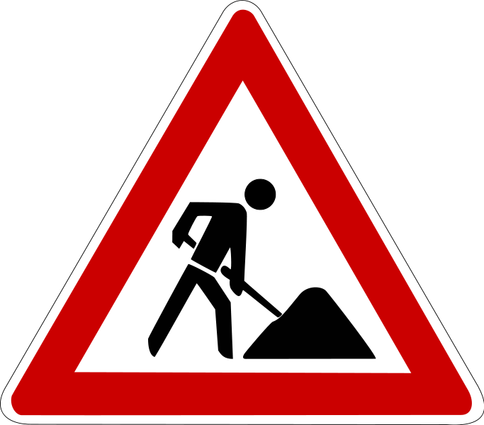 Roadwork sign